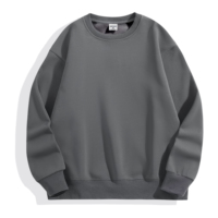 Sudadera Lisa de Alta Calidad para Hombre, 500 g/m², Sudadera Personalizada Extra Grande con Cuello Redondo y Capucha