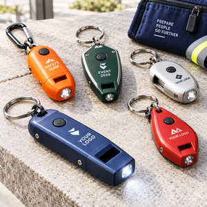 Llaveros con Luz LED y Silbato de Seguridad Personalizados, Regalos Promocionales de Emergencia con Logotipo Personalizado, Fabricación OEM ODM - Product Image 1