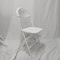 Chaise pliante pliable en plastique blanche de banquet d'extérieur de jardin de partie de Sele