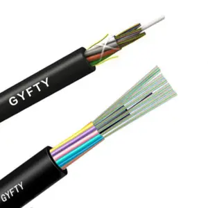 Aerial or duct network outdoor IP68 GYFTY big quantity cores 8mm 9mm 11mm 14mm 16mm PE jacket fiber optik cable