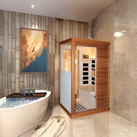 Salle de sauna finlandaise à vapeur, sauna sec en bois pour intérieur, à vendre