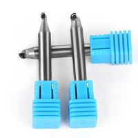 MCD Ball End Mill Fraise diamantée pour cuivre aluminium or et argent personnalisé ODM & OEM Support MCD End Mill Polishing Diamond