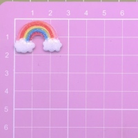 100 pièces de cabochons en résine à dos plat, étoiles arc-en-ciel brillantes et colorées, style Kawaii, pour fournitures artistiques, décoration, bricolage, scrapbooking, breloques et artisanat