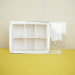 Boîte impression français macaron cookies tiroir boîtes en carton emballage avec <span class=keywords><strong>4</strong></span> prises 6 prises et couvercle en plastique - Product Image 5