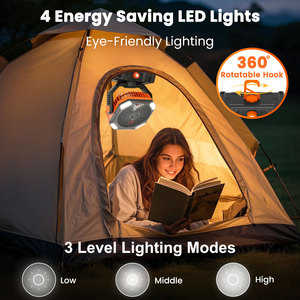 Wholesale Camping Fan 30000MAh Battery Powered <b>Portable</b> Operated Tent <b>Air</b> Conditioner for Rechargeable Misting Fan <b>Air</b> <b>Condition</b> - Product Image 1