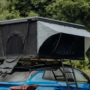 Tente de toit auto-élevante en tissu Oxford avec cadre en aluminium pour 4 personnes, tente de toit pour voitures SUV, tente de toit imperméable quatre saisons - Product Image 1