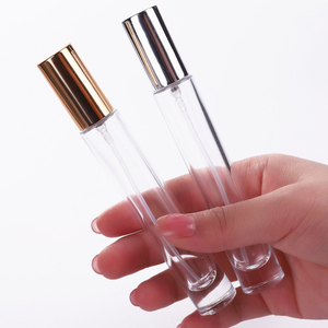 Parfum Spuitfles Transparant Lang Slank Dik Glas Rond Glas Luxe 10Ml <span class=keywords><strong>1</strong></span>/3 <span class=keywords><strong>Oz</strong></span> Pomp Sproeier Zeefdruk - Product Image 4