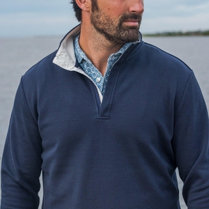 Oem Bán Buôn Tùy Chỉnh Quý Zip Thiết Kế 1/4 Zip Bông Trống Áo Nỉ Golf Áo Thun Cho Nam Giới - Product Image 2