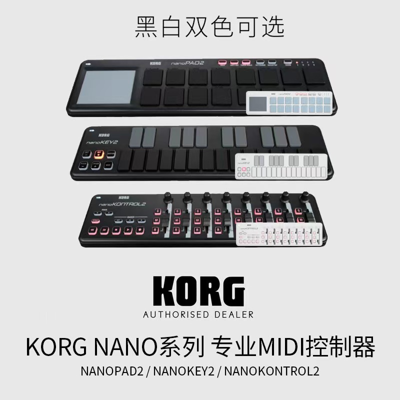 KORG Nano Kontrol2/key2/pad2 - Portable MIDI Controllers