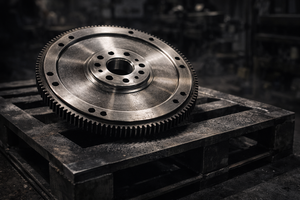 Nouveau volant moteur automobile en fonte usiné CNC sur mesure, conçu avec précision pour un transfert de puissance haute performance - Product Image 4