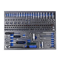 Ensemble d'outils à main de haute qualité de 424 pièces avec clés à douille, clés hexagonales, outils de réparation automobile et stylo de test pour les mécaniciens