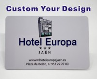 Kartu RFID Cetak CMYK Kustom  Kartu Kunci Hotel PVC Klasik 1K
