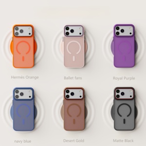 <span class=keywords><strong>Coque</strong></span> magnétique en PC translucide givré <span class=keywords><strong>antidérapante</strong></span> pour <span class=keywords><strong>iPhone</strong></span> 17 Air 16 16e 15 14 13 12 <span class=keywords><strong>11</strong></span> Pro Max Plus, protection et charge sans fil - Product Image 2