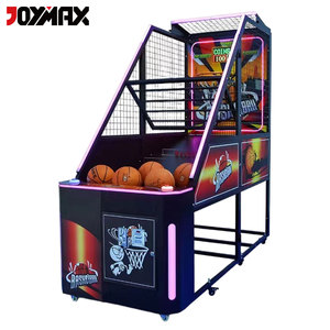Münzbetriebene <span class=keywords><strong>Basketball</strong></span>-Maschine, Farbenfrohe Arcade-Spiele, Leuchtende Indoor-Spielgeräte für Zuhause und Spielzimmer, Unterhaltungsausrüstung für Erwachsene - Product Image 1