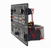 Carte d'amplification audio DSP pour enceinte sur chariot HN-ABF7102, AC220V, Bluetooth 9.0, double microphone, entrée guitare, carte d'amplification de puissance pour karaoké