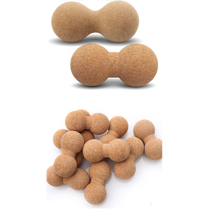 TIANLEICORKスポーツマッサージ器天然コルクポイントマッサージ療法ボールシングルコークボールボディ & フットリリーフ用 - Product Image 2