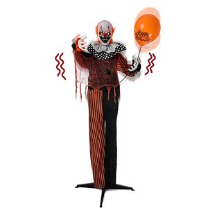 Halloween Animatronics 5.5FT Tamaño real Payaso de circo Globo Festival Decoración para casa embrujada Accesorios de Halloween - Product Image 2
