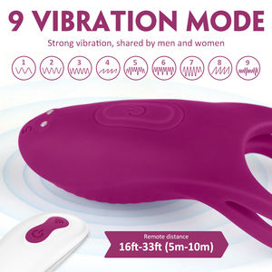 Herren Erwachsenen-Schmetterlingsdesign Penisring Vibrator zur Verzögerung der Ejakulation Gummitype 12 Anwendungen - Product Image 4