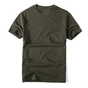 Camiseta de Manga Corta para Hombre, Estilo Nuevo, 100% Algodón, Corte Holgado, Camuflaje, Verano, Acabado Lavado, Transpirable, Absorbe la Humedad - Product Image 1