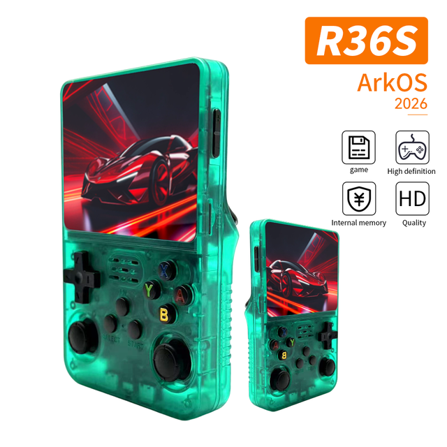 Original ARK OS R36S 3.5 Inch Best Selling Dual Chip Portable Pocket Game 20000+ Preloaded Games Retro Handheld Game Console