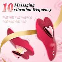 Vibrateur magnétique portable en forme de cœur, télécommande par application, 10 modes de vibration, jouets sexuels pour femmes