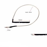 Accessoires d'instruments de musique Barres de micros pour films piézo-électriques 2.5 Prise audio Accessoires pour ukulélé Micros pour guitare