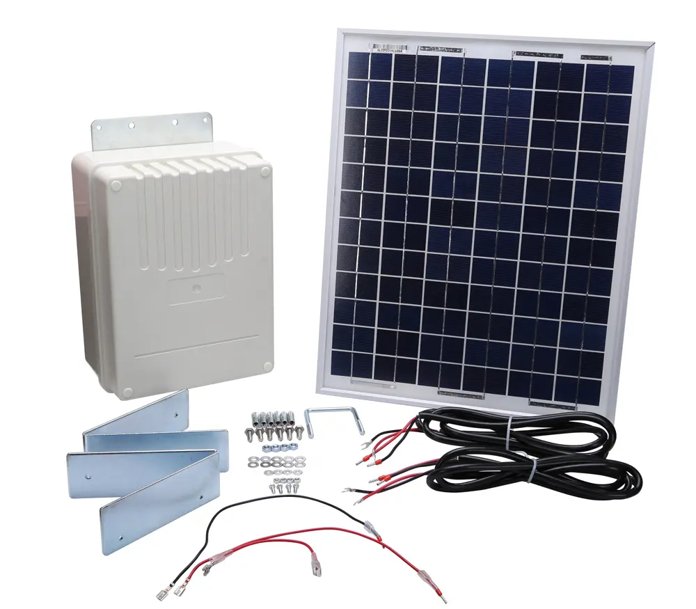 Solar Charge Kit Dc 24V Automatische Schuifpoort Motor 800 Kg Beslag Back Up Glijdende Motor