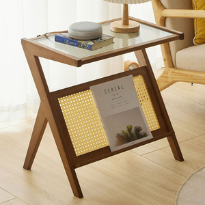 Mesa de centro de cristal de gama alta moderna de lujo para apartamentos pequeños Marco de <span class=keywords><strong>metal</strong></span> duradero Muebles de sala de estar fáciles de limpiar - Product Image 6
