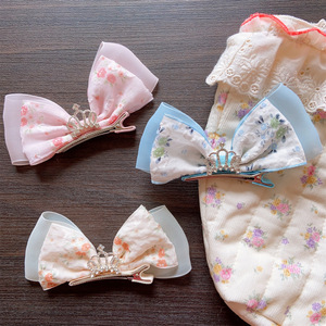 Barrettes à <span class=keywords><strong>cheveux</strong></span> florales de style coréen pour filles, barrettes à <span class=keywords><strong>cheveux</strong></span> <span class=keywords><strong>couronne</strong></span> de princesse printanières, accessoires pour <span class=keywords><strong>cheveux</strong></span> d'enfants - Product Image 5