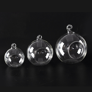 Bougeoir en Verre Boule Suspendue Ronde en Gros, <span class=keywords><strong>Chandelier</strong></span> en Verre Boule de <span class=keywords><strong>Cristal</strong></span> à Suspendre - Product Image 1
