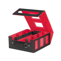 Nouvel ensemble à grande capacité avec fixation magnétique, boîte à cartes PU multifonctionnelle détachable pour fenêtre et boîte de rangement pour cartes de marque TCG