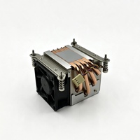 Refroidisseur de processeur de serveur actif 200W 1700-R64 2U, vente en gros d'usine, 4 caloducs en cuivre, base en aluminium, dissipateur thermique à ailettes en aluminium