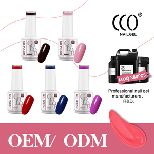 OEM&ODM CCO Ecológico 1kg a Granel Etiqueta Privada Gel de Color UV Esmalte de Uñas de Larga Duración Estilo Francés con Lámpara LED Libre de HEMA - Product Image 4