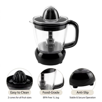 Elektrische citruspers 1000ml capaciteit, laag geluidsniveau, modern design, huishoudelijk gebruik