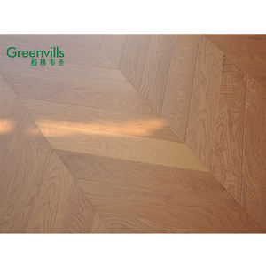 Diffusion en direct spéciale du vendeur de fabrication! <span class=keywords><strong>Prix</strong></span> pas cher chêne blanc parquet en bois d'ingénierie <span class=keywords><strong>chevron</strong></span> parquet bois de construction - Product Image 4