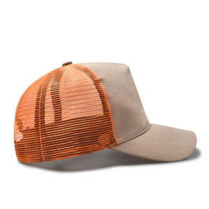 Casquette Trucker OEM vierge 6 panneaux à dos en maille structurée de haute qualité - Product Image 1