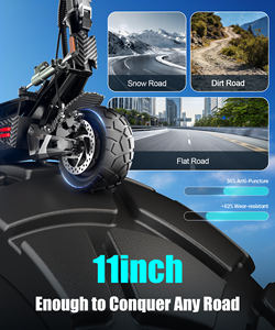 EU Stock 11 Inch Dual Motor <b>Scooter</b> 1500W*2 60V 30Ah 70KM/H Dual Hydraulic Disc Brakes IPX5 <b>Scooter</b> - Product Image 2