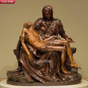 Statue religieuse en bronze <span class=keywords><strong>de</strong></span> <span class=keywords><strong>la</strong></span> Sainte <span class=keywords><strong>Mort</strong></span> Piadosa <span class=keywords><strong>La</strong></span> Compassion, sculpteur Santini, statue <span class=keywords><strong>de</strong></span> <span class=keywords><strong>la</strong></span> Pietà - Product Image 3
