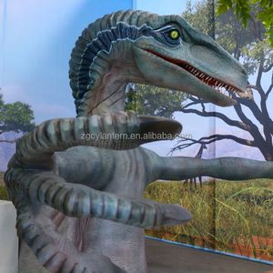เกมโยนลูกบอลเวโลซีแรปเตอร์ เครื่องยิงเป้าโลหะธีมไดโนเสาร์แบบอินเทอร์แอคทีฟ สำหรับเด็กเล่นในร่ม ห้างสรรพสินค้า - Product Image 2
