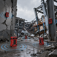 Sensor Kemiringan 3 Axis XYZ Akurasi Tinggi Akselerometer IP66 Dudukan Magnetik Layar 3,45 Inci