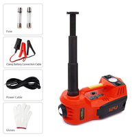 Cric hydraulique électrique rechargeable 4 en 1 de sauvetage routier portable 12V pour voiture avec gonfleur de pompe à pneu
