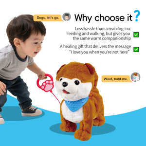 Interactieve Elektrische <span class=keywords><strong>Puppy</strong></span>-Speelgoedset Met Voedingsaccessoires Realistisch Blaffen En Hoofdbewegingen Leren Cadeau Voor Kinderen - Product Image 4