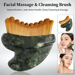 <span class=keywords><strong>Massaggiatore</strong></span> <span class=keywords><strong>Viso</strong></span> <span class=keywords><strong>in</strong></span> Giada con Logo Personalizzato, Spazzola per Drenaggio Linfatico, Strumento Anti-Fatica <span class=keywords><strong>in</strong></span> <span class=keywords><strong>Pietra</strong></span> Naturale per Massaggio Occhi, Collo e Corpo Intero - Product Image 3