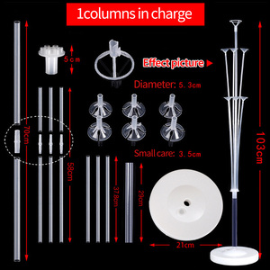 Rõ Ràng Bảng Nổi Khung Trong Suốt Cơ Sở Bóng Đứng Chủ Cho Sàn Bóng Bó Hoa Cột - Product Image 3