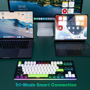   Teclado Mecánico Tri-Modo 75% Recargable con Teclas PBT Intercambiables en Caliente, Retroiluminación RGB, 87 Teclas, Teclado para Juegos - Product Image 5