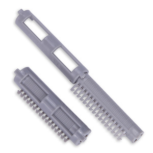 Hair Roller <b>Set</b> Plastic Rods <b>Pink</b> And Gray Heatless Curling <b>Tools</b> For Salon Use - Product Image 4