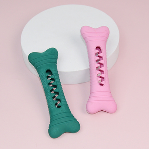 New Durable cao su rò rỉ <span class=keywords><strong>Dog</strong></span> Pet Đồ chơi xương tương tác điều trị chậm Feeder răng Làm sạch <span class=keywords><strong>Dog</strong></span> Chew đồ chơi cho hung hăng chewers - Product Image 2