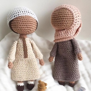Personalizado hecho a mano ganchillo Amigurumi Eid Ramadán ganchillo <span class=keywords><strong>Petit</strong></span> musulmán niños regalos para niños - Product Image 5