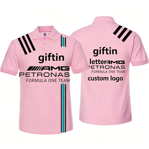 Polo d'équipe de sport automobile personnalisé avec logo de sponsor et numéro de course – T-shirt de sublimation haute qualité pour vêtements de course - Product Image 3