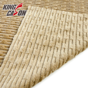 Kingcason Nhà Sản Xuất Bán Buôn Thân Thiện Với Môi Thanh Lịch Polyester Sọc Đầy Màu Sắc In Flannel Lông Cừu Vải Cho Chăn - Product Image 3